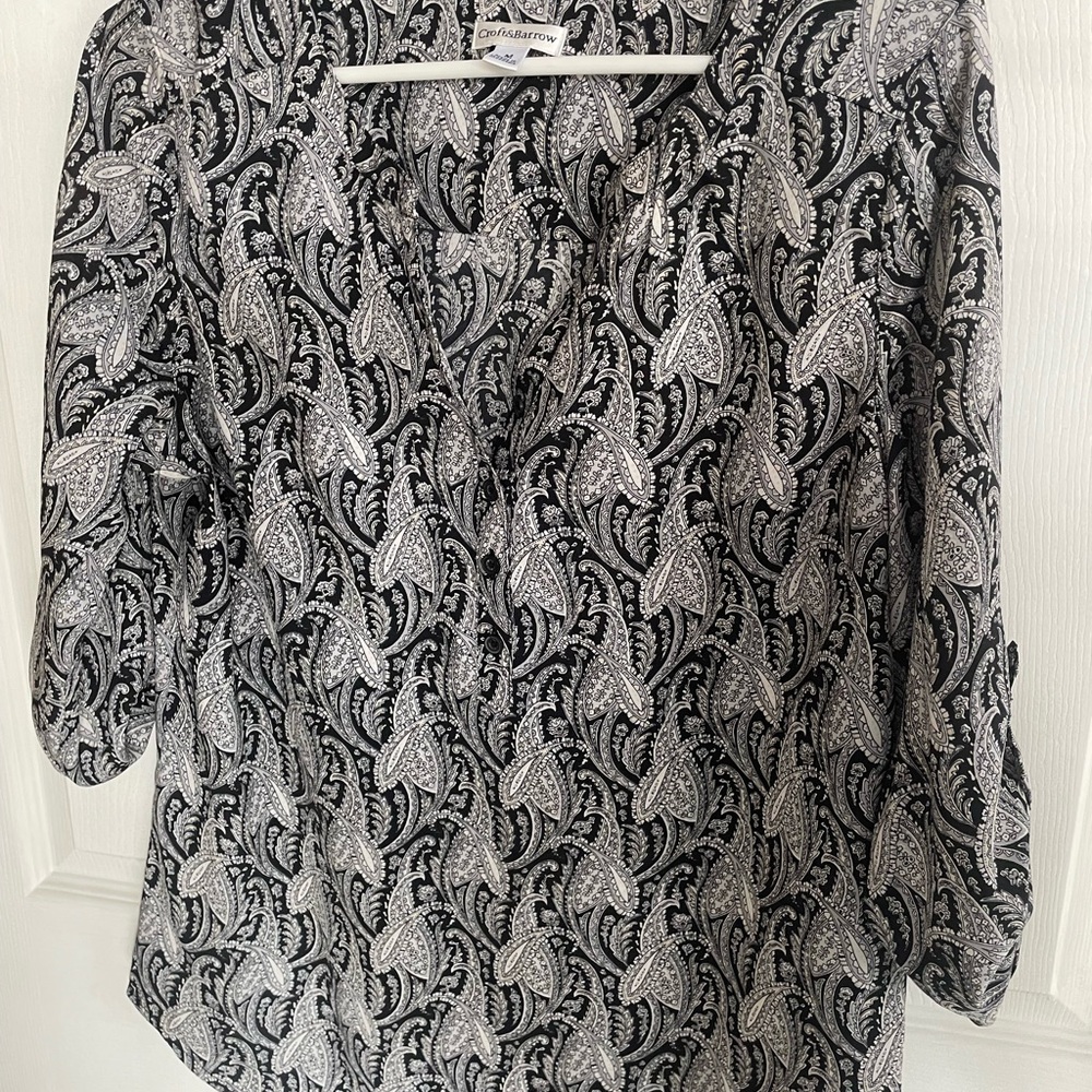 Woman’s three-quarter sleeve blouse